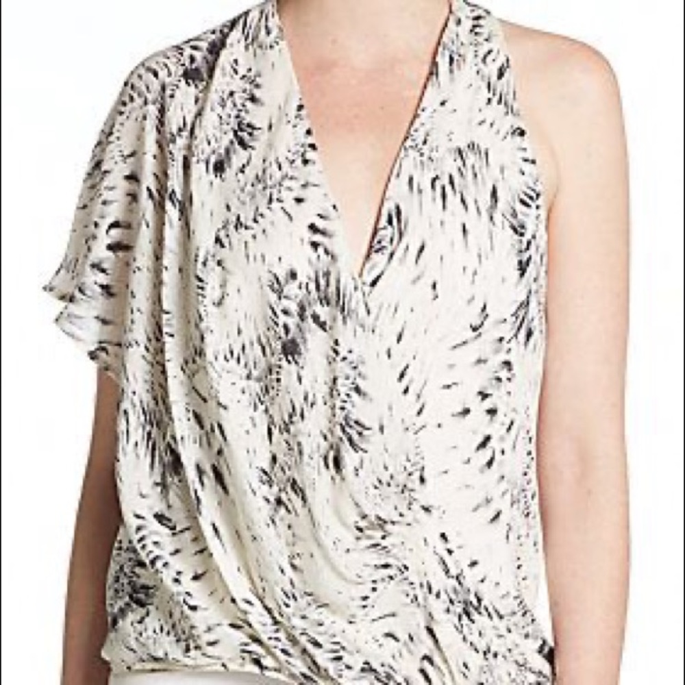 Haute Hippie one shoulder blouse